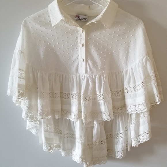 RED Valentino Tops - Redvalentino white blouse